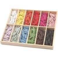 Creativ Company Mini wasknijpers gekleurd, 12x24st. - thumbnail