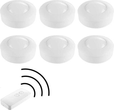 LED.nl® Draadloze Onderbouwverlichting op batterij met afstandsbediening - 6 Kastlampen keukenlampen LED.nl® Draadloze Onderbouwverlichting op batterij met afstandsbediening - 6 Kastlampen keukenlampen