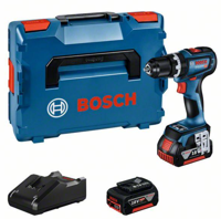 Bosch Blauw GSB 18V-90 C | Accu Klopboormachine | 2 x 4,0 Ah accu + lader | In L-Boxxx - 06019K6103 - thumbnail