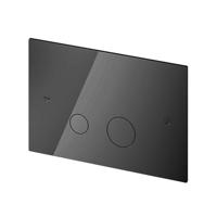 Hotbath Cobber bedieningspaneel geschikt voor Geberit UP320 17 x 25 x 0,4 cm, zwart/chroom - thumbnail