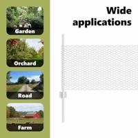 VidaXL Hek met paal zilver 0,5 x 50 m staal - thumbnail