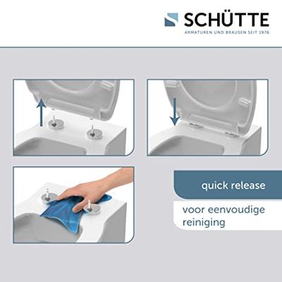Duroplast High Gloss WC-bril RAINDROP met soft-close en quick-release Duroplast High Gloss WC-bril RAINDROP met soft-close en quick-release