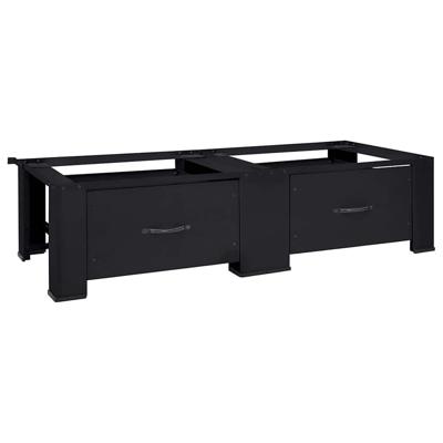 Wasmachine Pedestal 2 pcs Zwart 64 x 55 x 32.5 cm Staal