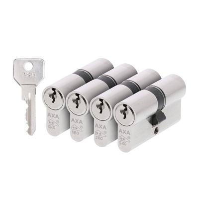 AXA AXA Security SKG** dubbele veiligheidscilinder gelijksluitend (4x) 30-30 mm - vernikkeld