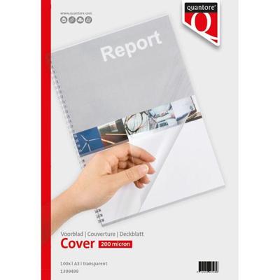 Voorblad quantore a3 pvc 200micron transparant