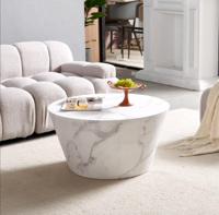 Artistiq Ronde Salontafel 'Tylicia' Marmerlook, 80cm - thumbnail