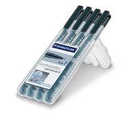Staedtler Lumocolor permanent compact DRY SAFE 318-9WP4HZ Permanent marker Zwart Watervast: Ja - thumbnail