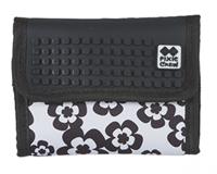 Pixie crew portemonnee met paneel 13 cm zwart/wit - thumbnail