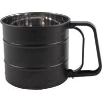 Meelzeef 10 cm Zwart/RVS - thumbnail