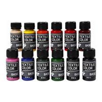 Creativ Company Textile color semi-dekkende textielverf, 12x50ml - thumbnail