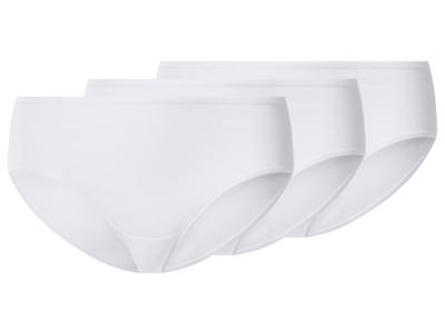 esmara Set van 3 dames hipsters (Wit, L (44/46))