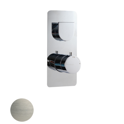 Sub 200 afdekset voor inbouw douchemengkraan met omstelling 22 x 9,5 cm, geborsteld rvs Sub 200 afdekset voor inbouw douchemengkraan met omstelling 22 x 9,5 cm, geborsteld rvs