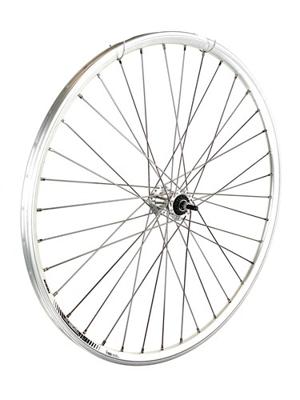 Voorwiel 28 inch 622 zilver rollerbrake spaak 13