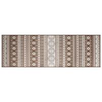 VidaXL Buitenkleed omkeerbaar 80x250 cm bruin en wit - thumbnail