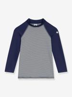 UV-werend t-shirt met lange mouwen voor jongens marineblauw - thumbnail