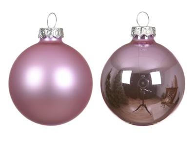 Kerstballen Glas Ø6cm Fris Lila 20st