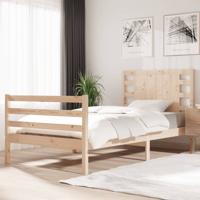Bedframe zonder matras massief grenenhout 90x200 cm - thumbnail