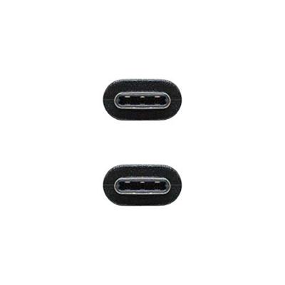 NanoCable 10.01.2301 – kabel 3A USB-C naar USB-C, USB 2.0, stekker op stekker, zwart, 1 m