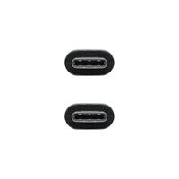 NanoCable 10.01.2301 – kabel 3A USB-C naar USB-C, USB 2.0, stekker op stekker, zwart, 1 m - thumbnail