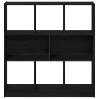 Boekenkast 97,5x29,5x100 cm spaanplaat zwart eikenkleurig