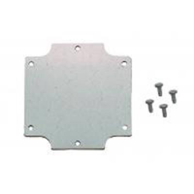Hammond Electronics 1555EFPL Montageplaat Staal Zilver (l x b x h) 80 x 80 x 1.6 mm 1 stuk(s)