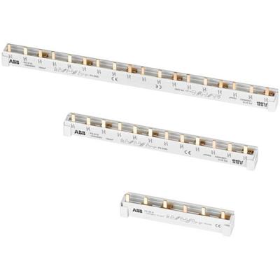ABB 2CDL230001R1012 ABB STOTZ-KONTAKT faserail PS3/12 3-fasig 12 modules Phase busbar Aantal rijen 3 Grijs 3-polig 10 mm² 1 stuk(s)
