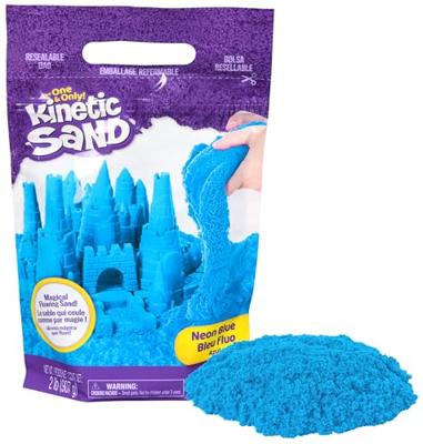Kinetic Sand colour sand bag blauw 907g - thumbnail