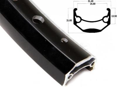 Ryde Velg 24x1.75 / 507 andra 40 zwart 36