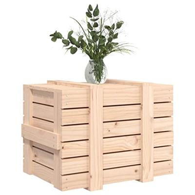 VidaXL Opbergbox 58x40,5x42 cm massief grenenhout
