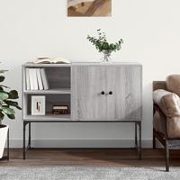 Dressoir 100x40x79,5 cm bewerkt hout grijs sonoma eikenkleurig - thumbnail