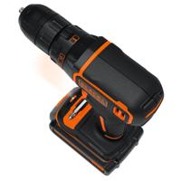 BLACK+DECKER BDCDC18KB 18V 2x1.5Ah Schroefboor - 1 snelh | 2x 18V 1.5Ah accu&apos;s + 400mA Lader | In koffer - BDCDC18KB-QW - thumbnail