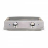 Elektrische bakplaat van roestvrij staal met 2 thermostaten - Livoo - DOC302 - - thumbnail