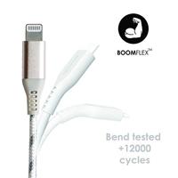 Boompods Audioline Lightning naar 3,5 mm hoofdtelefoonaansluiting adapter - MFI-gecertificeerde iPhone Lightning-kabel naar Aux-adapter, duurzame 10,8 cm gevlochten kabel, connector voor bedrade - thumbnail