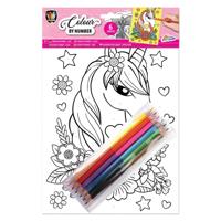 Grafix Kleuren op nummer a4 - leeuw - thumbnail