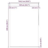 VidaXL Rolgordijn voor douche 140x240 cm zeester - thumbnail