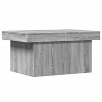 Salontafel 100x55x40 cm bewerkt hout grijs sonoma eikenkleurig - thumbnail