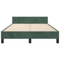 Bedframe zonder matras 120x190 cm fluweel donkergroen - thumbnail