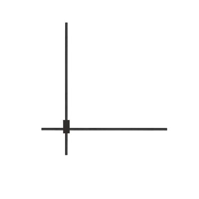 Lyora Strakke wandlampPeak zwart - 9060272