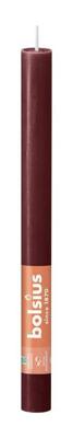 Bolsius huishoudkaars rustiek 27 cm velvet red