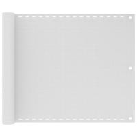 Balkonscherm 75x500 cm HDPE wit - thumbnail