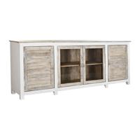 Dressoir DKD Home Decor Wit Natuurlijk Lichtbruin Mangohout 210 x 40 x 82 cm - thumbnail