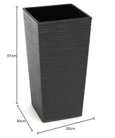 Siena Garden 590_50 Plantcontainer Kunststof Grafiet - thumbnail