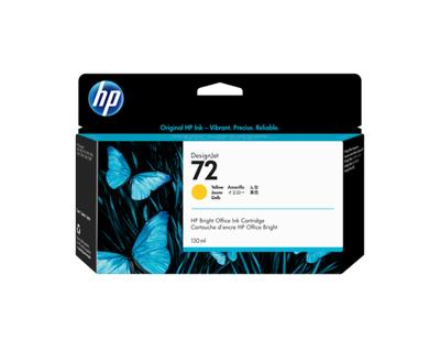 HP inktcartridge 72, 130 ml, OEM C9373A, geel HP inktcartridge 72, 130 ml, OEM C9373A, geel