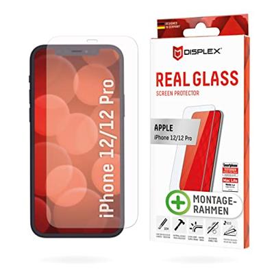 Displex Displaybeschermglas 'Real Glass' geschikt voor Apple iPhone 12 & iPhone 12 Pro (6,1 inch), helder