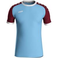 JAKO 4224 Shirt Iconic Km - Zachtblauw/Wijnrood - XXL - thumbnail