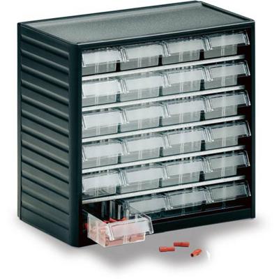 Treston 291-3 Werkplaatsmagazijn ESD (b x h x d) 310 x 290 x 180 mm Antraciet-grijs, Transparant 1 stuk(s)