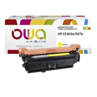 Tonercartridge OWA alternatief tbv HP CE402A geel - thumbnail