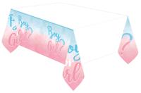 Tafelkleed Gender Reveal &apos;Boy or Girl&apos; (120x180cm) - thumbnail