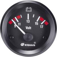 Equus 842060 Inbouwmeter (auto) Voltmeter Meetbereik 9 - 17 V Standart Geel, Rood, Groen 52 mm - thumbnail