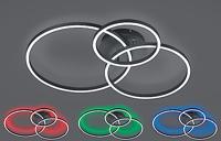 Trio PlafonnièreWinona 3-rings zwart - 670810632 - thumbnail